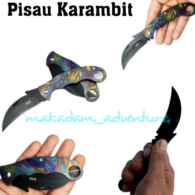 pisau lipat survival karambit makad44 Ayo Order
