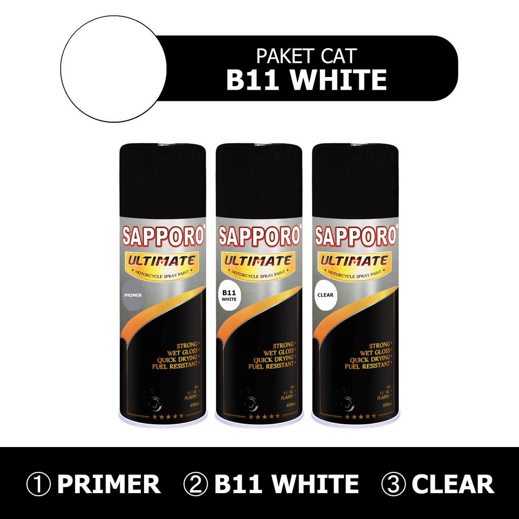 Paket Cat B11 White / SAPPORO ULTIMATE / Cat Semprot