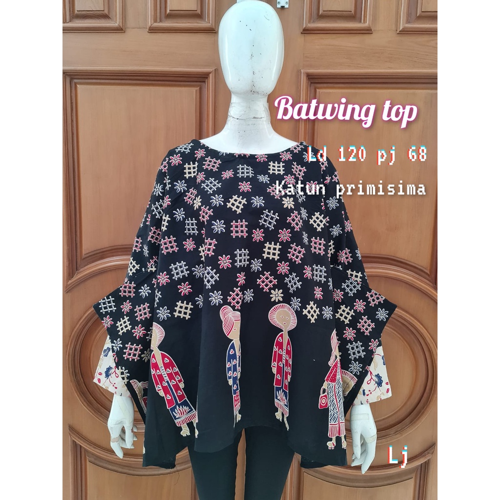 Batwing top simbok baris jumbo