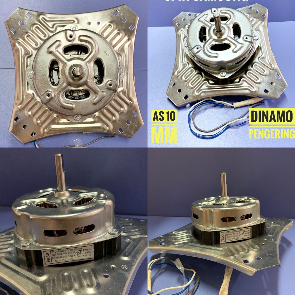 dinamo motor spin pengering mesin cuci samsung diameter as 10mm