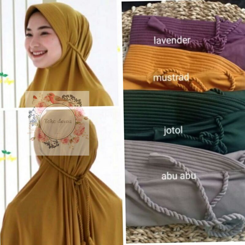 KERUDUNG TALi KEPANG/ HIJAB BERGO JILBAB Instan