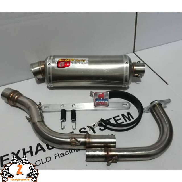 Knalpot Mio J Soul Gt Fino X-Ride CLD Racing C1 Oval Doff