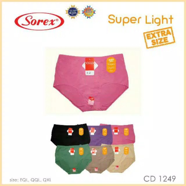 gof Sorex Celana Dalam Wanita Super Soft Ukuran Jumbo/ Besar 1249