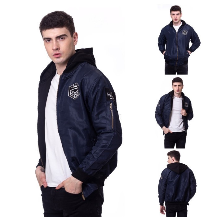JAKET PRIA BOMBER PRIA JAKET TASLAN WATERPROOF BGSR HODIE