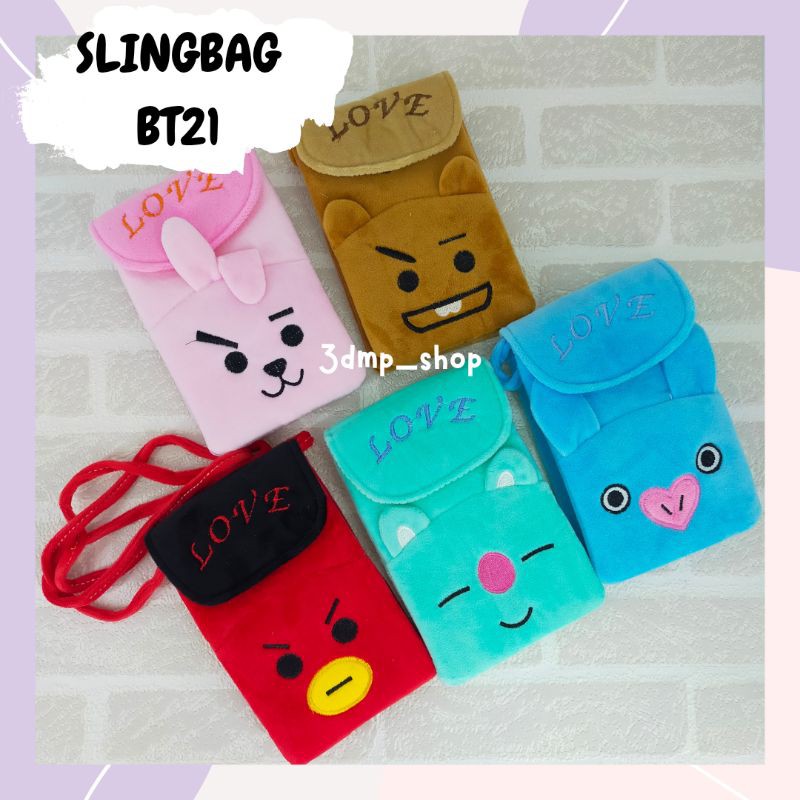 Slingbag bt21 bts cooky shooky tata koya mang