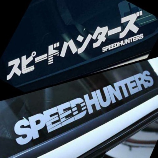 STIKER CUTTING SPEEDHUNTER KANJI JEPANG murah variasi motor helm terbaru viral keren logo hologram tahan lama