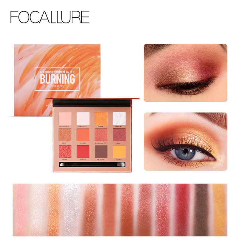 FOCALLURE 12 Colors Eyeshadow-FA50