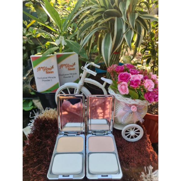 Exclusive Miracle Powder by N'glow, bedak padat N'glow ORIGINAL
