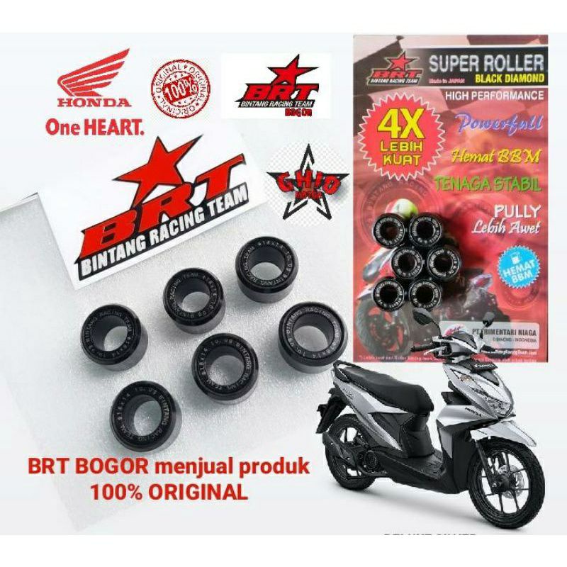 ROLLER BRT BEAT DELUXE BEAT NEW GENIO VARIO PCX &amp; ADV 125 150 160 ROLER BRT BEAT STREET NEW VARIO 125 OLD VARIO 1255 NEW VARIO 125 KEYYLES LED VARIO 150 NEW VARIO 160 PCX 160 PCX 150 ROLER SILANG MIX 11 15 16 17 18 GRAM LOLER PCX TERBARU GHIO MOTOR SHOP