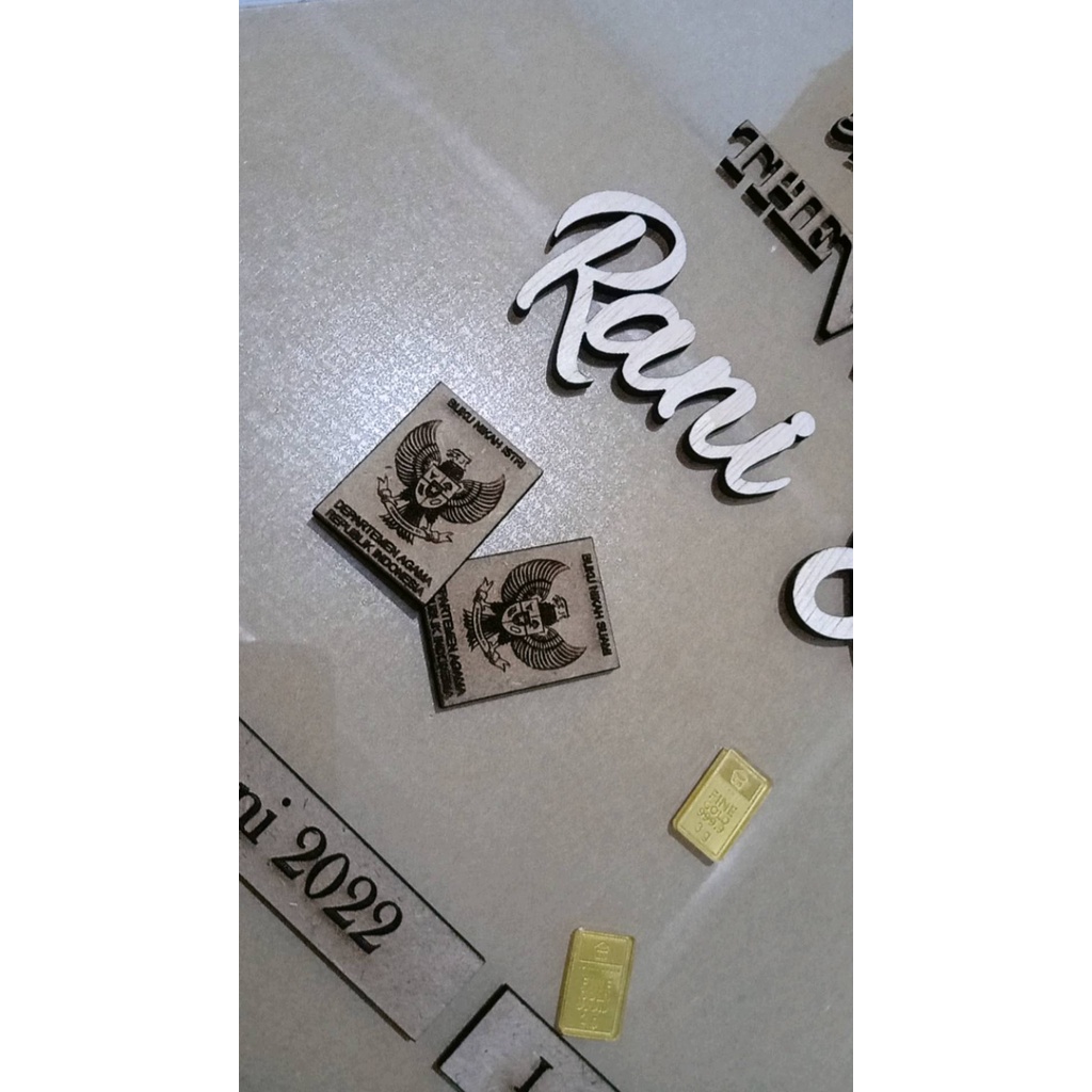 Replika Buku Nikah / Hiasan Mahar Buku Nikah