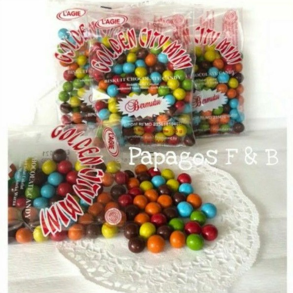 

Coklat Ball Mini Rainbow L'agie Lagie Golden City 75 gr / gram