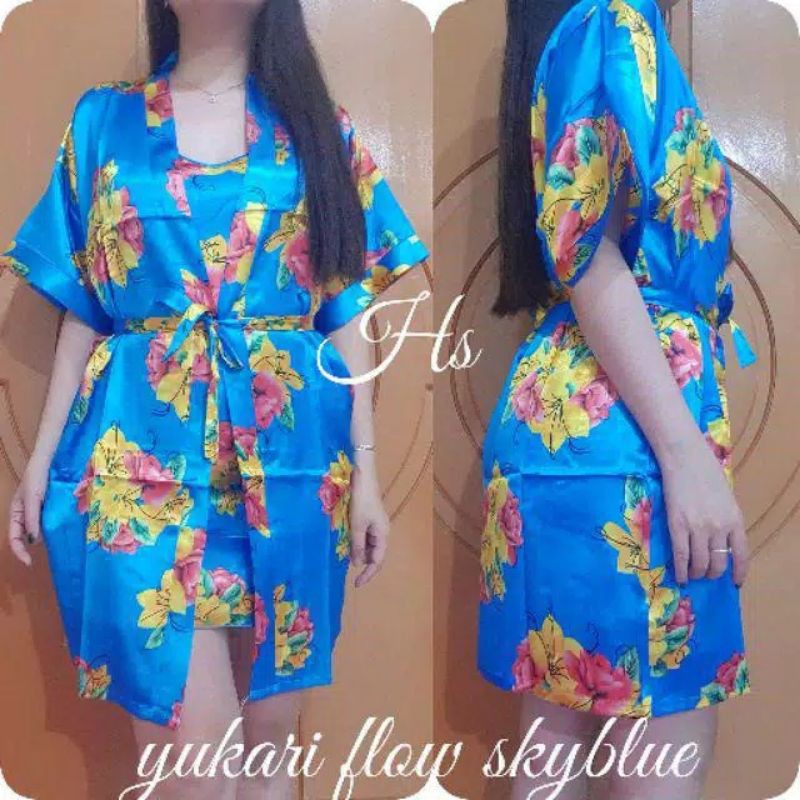 kimono dress 2in1 yukari flow import/realpict