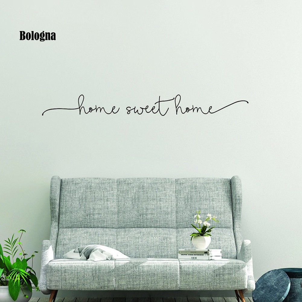 Bo Letter Sweet Home Wall Art Decal Sticker Removable Living Room Home Decoration Shopee Indonesia