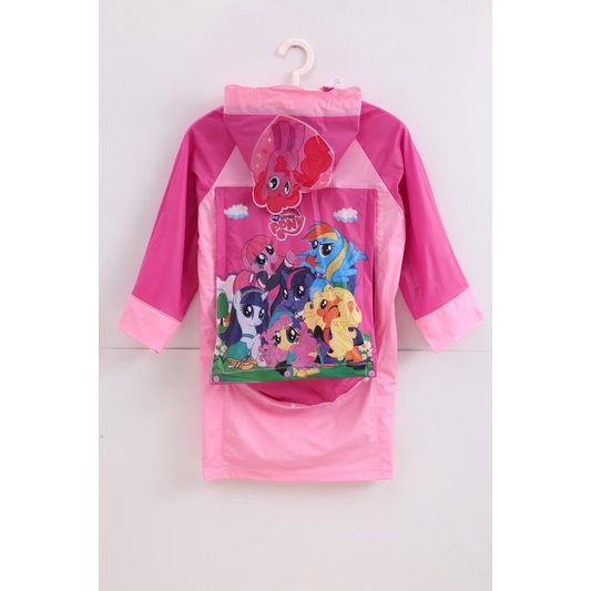 (De'Ombrello)NEW Jas Hujan Stelan Anak Karakter + Tas/RAINCOAT ADA BACKPACK (886)