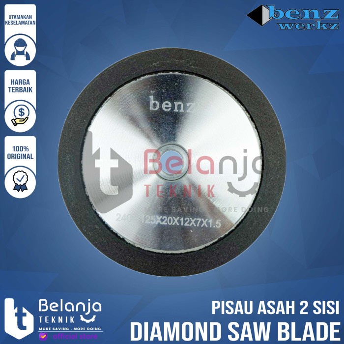 Benz Diamond Saw Blade 5" Inch Pisau Asah 2 Sisi Asahan Pisau Serut 5