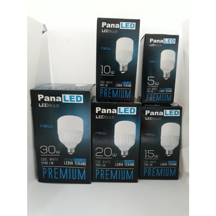 Lampu LED Putih Panaled 5W 10W 15W 20W 30W Bohlam Panaled LED