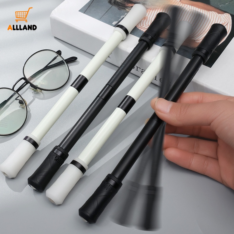 Samurai Pen Putar Flexible Profesional Warna Hitam / Putih Untuk Pelajar