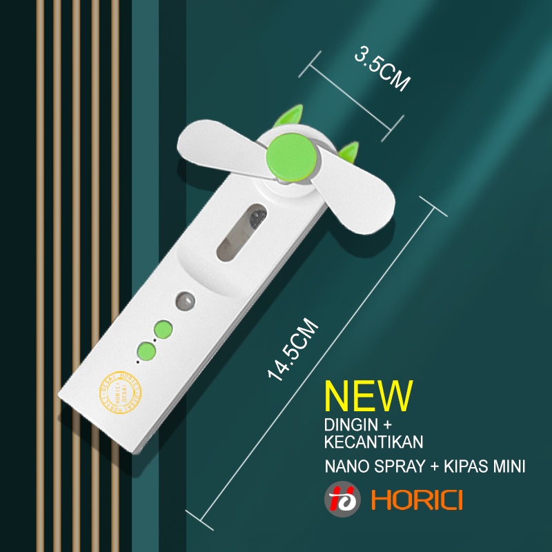 HORICI 2in1 KIPAS NANO SPRAY/ READY STOCK/KIPAS GENGGAM MINI/ PROMO/ NANO SPRAY