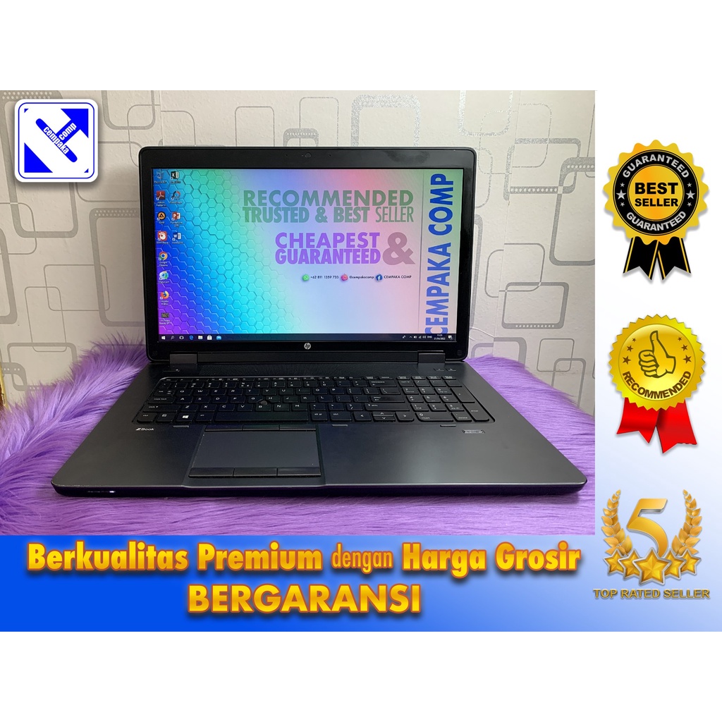 HP ZBook 17 Core i5-4330M 4GB SSD 128GB VGA NVIDIA QUADRO Bukan W520 W540