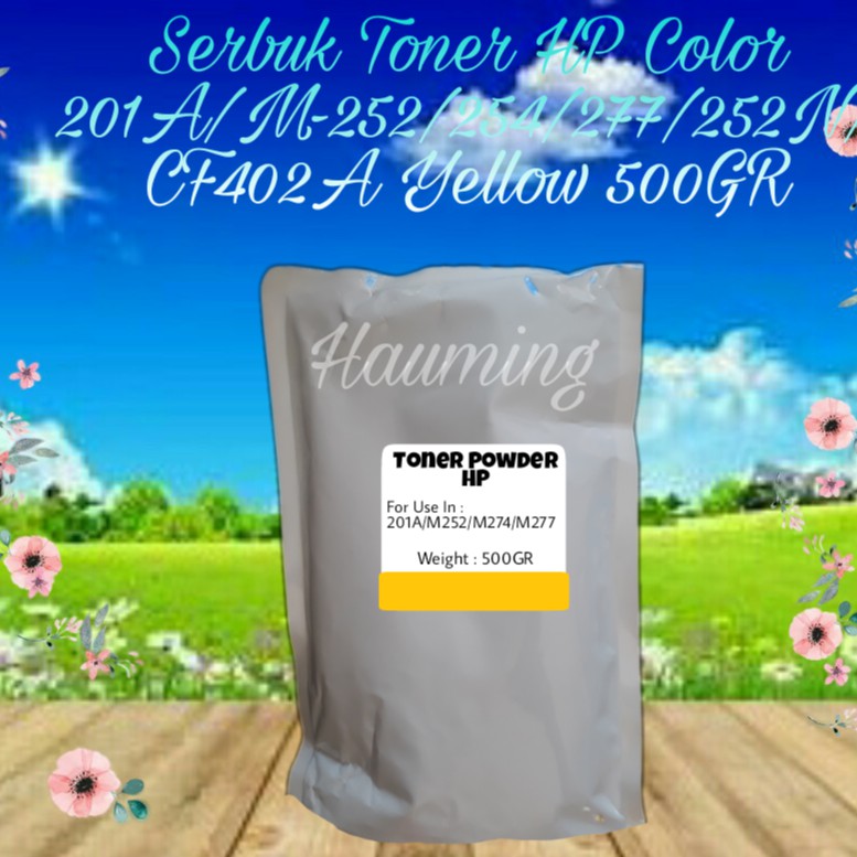 Serbuk Toner HP 201A M252 M274 M277 M252n M252dw M274n M277n M277dw CF402A Yellow 500gr