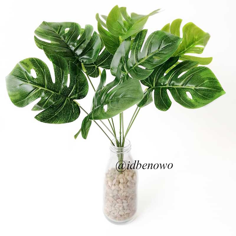 Bunga Artificial Daun Monstera Dekorasi Rumah - AL03