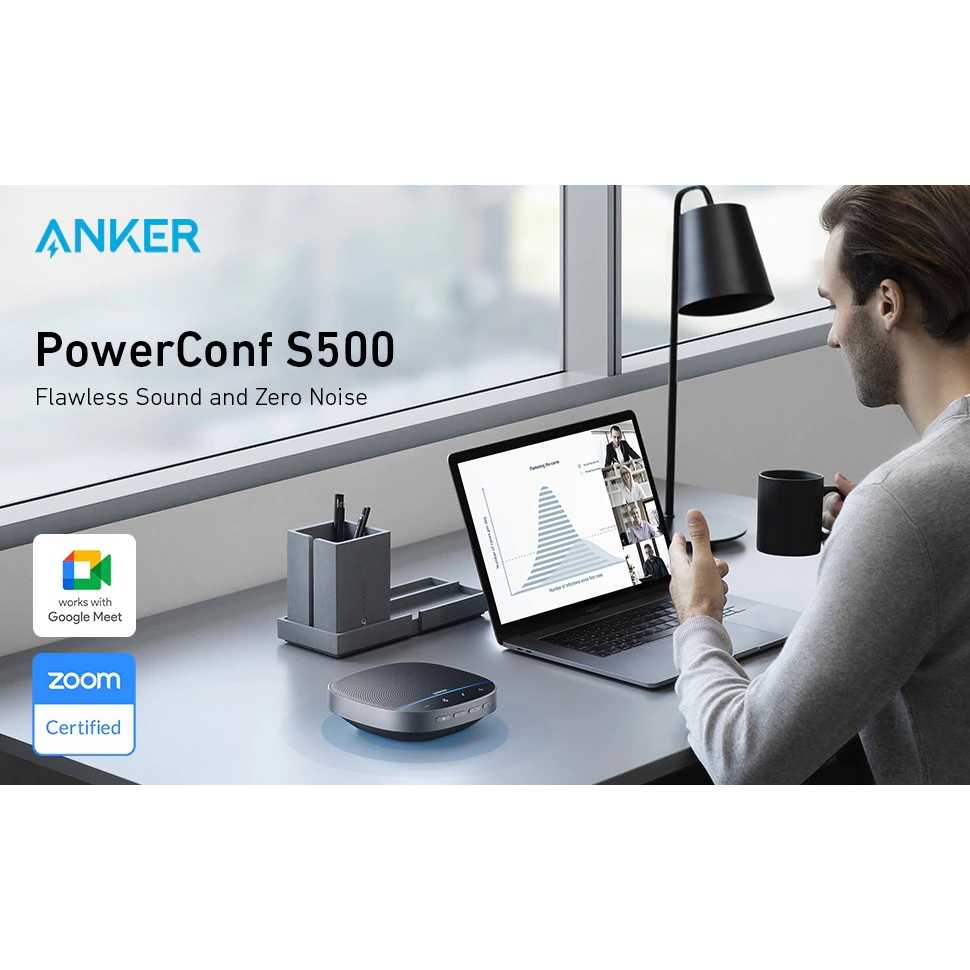 ANKER PowerConf S500 - Conference Room Meeting Speakerphone - A33055