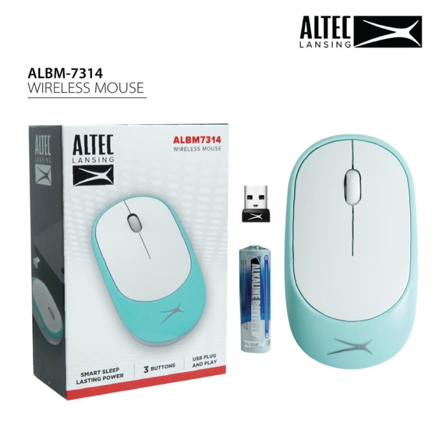 Mouse Wireless Altec Lansing ALBM-7314 Silent Blue | Altec ALBM7314