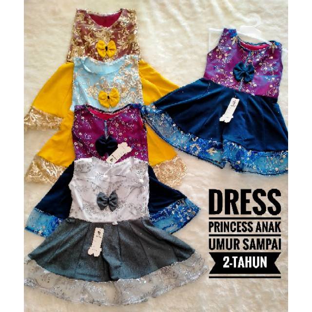 DRESS ANAK / BAJU BROKAT ANAK / DRESS ANAK LUCU CANTIK