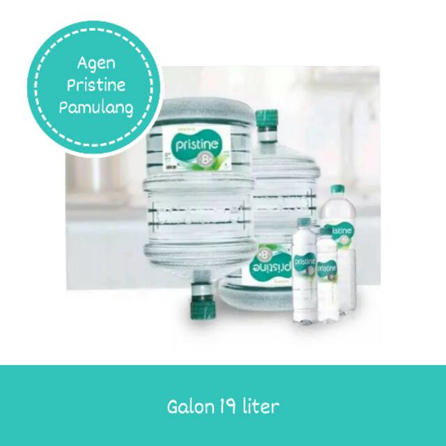 Pristine Galon 19 Liter (Air + Galon Baru), Pamulang