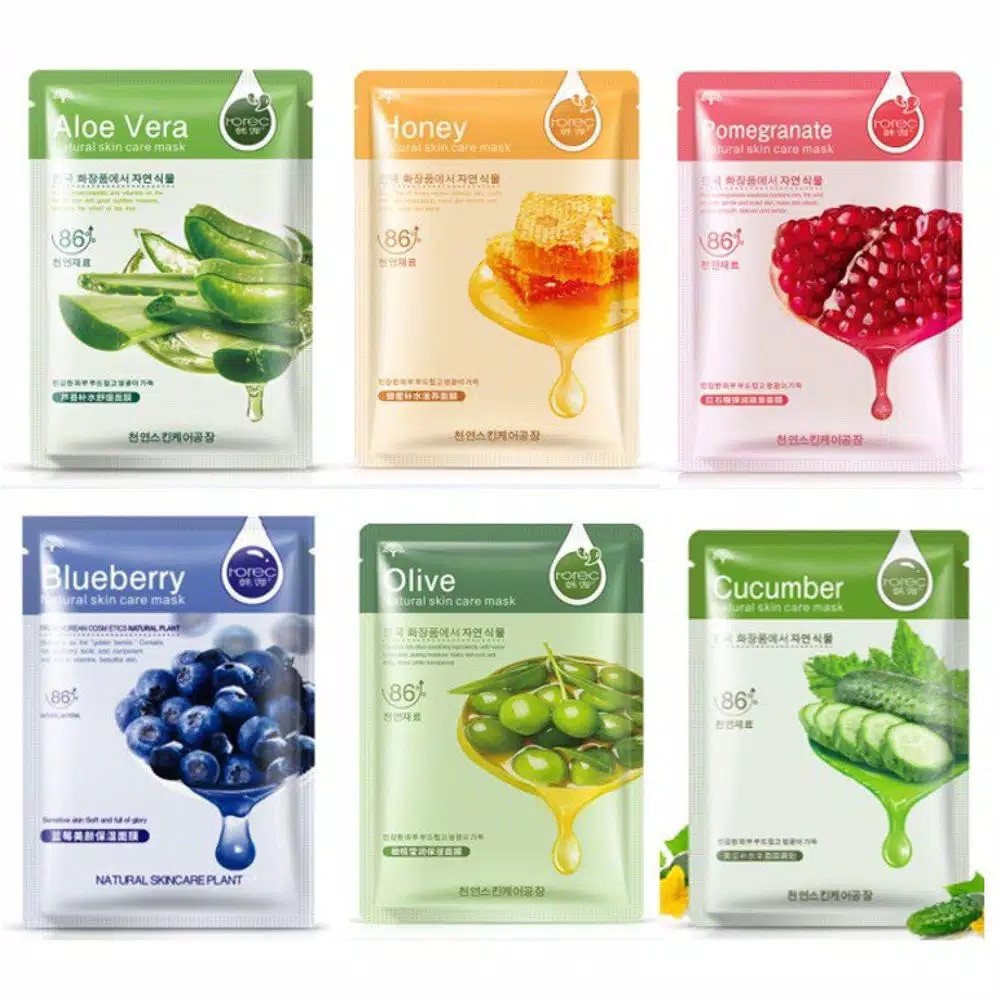 ROREC NATURAL SKIN CARE MASK / MASKER ROREC / SHEET MASK ROREC
