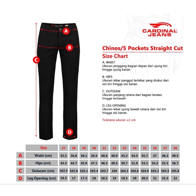 CUCI GUDANG CARDINAL JEANS 100% ORIGINAL BAHAN REGULAR Celana Jeans Cardinal / Celana Panjang Cardinal