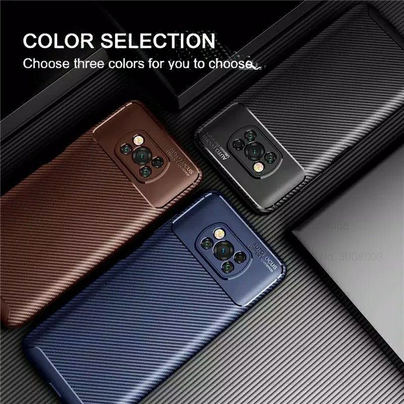 Case Xiaomi Poco X3 NFC / X3 PRO Softcase Carbon Autofocus Original