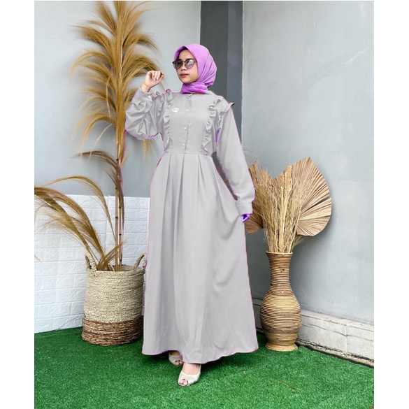 BISA COD - MAUVEE RELINE GAMIS TERBARU MAXY MAUVEE SHAKILA READY 2UKURAN SIZE L-XL / GAMIS MAUVEE FREE BROSS / MAXI DRESS SHAKILA PREMIUM TERBARU