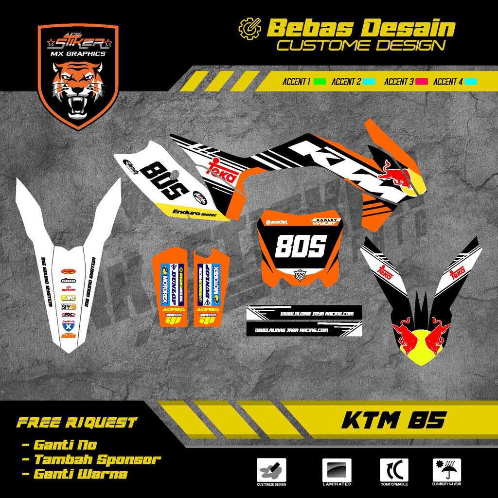 DECAL KTM 85