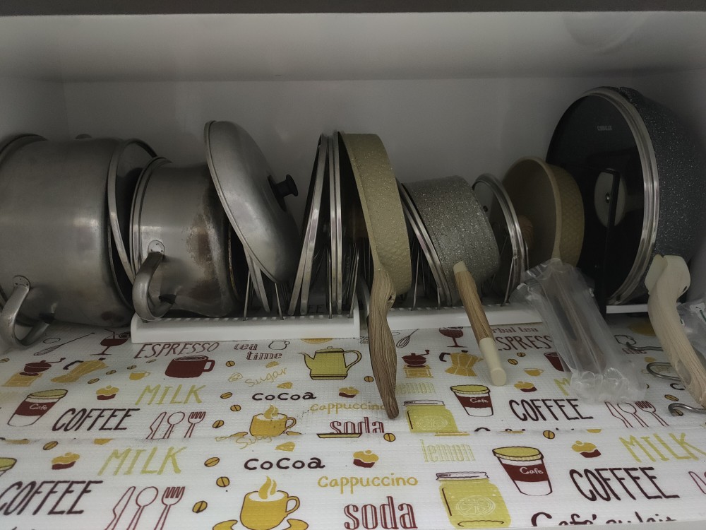 [ready Stock] Lid Holder - Holder Penyangga Tutup Panci / Panci / Talenan / Teflon