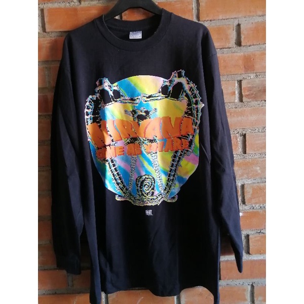 kaos musik band Nirvana come as you are Longsleeve single stitch size L