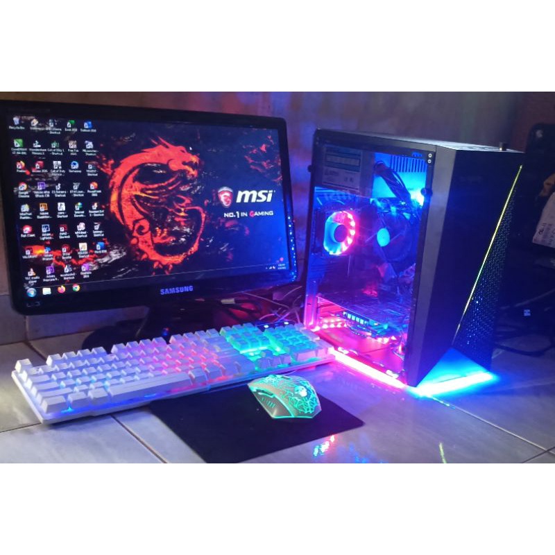 1 set komputer intel core i3 Pc Lenkap Game,Desain,Office