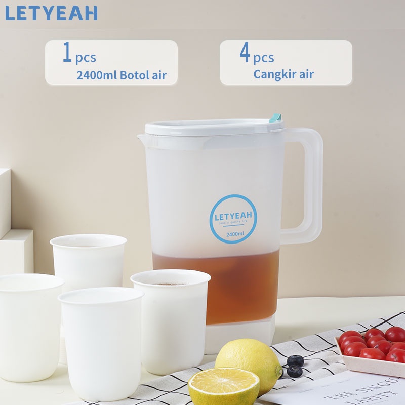 letyeah Water jug plastik 5 in 1/Teko Air Teh 2400ml