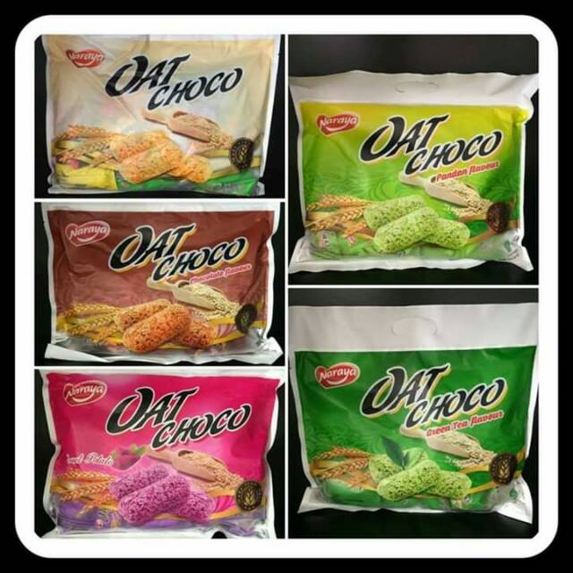 

Oat choco terbuat dr gandum asli.1pack berisi 40pcs
