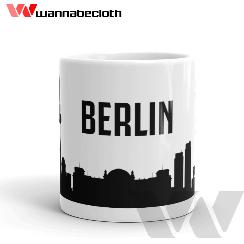 Gelas Berlin Germany Jerman Mug Berlin Germany Jerman Souvenir Berlin Germany Mug World City v2