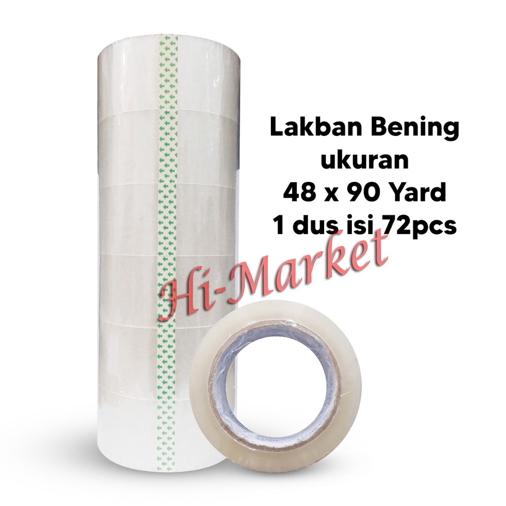 LAKBAN LIAMKA BENING &amp; COKLAT 48MM X 90Y / HARGA PER 1 SLOP