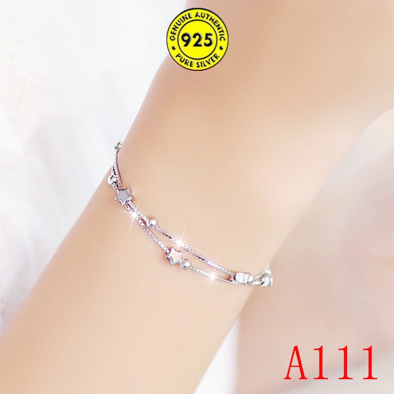 925 Silver Korean Style Fashion Bracelet Ornament Female Non-Allergic