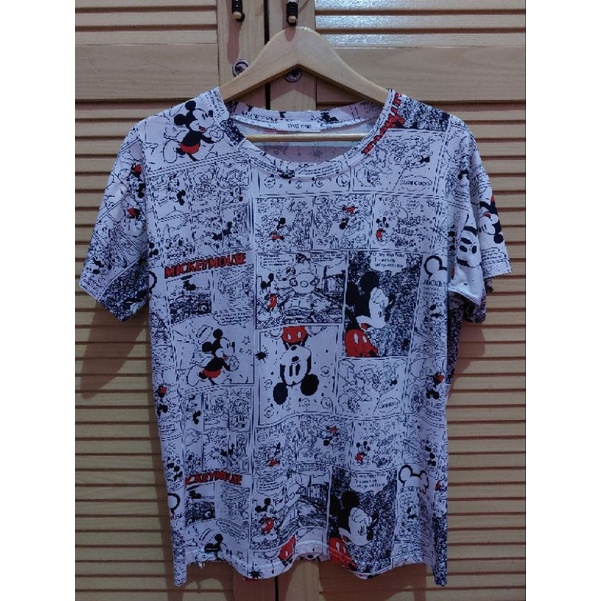 Baju Kaos Mickey All Over Print Comic