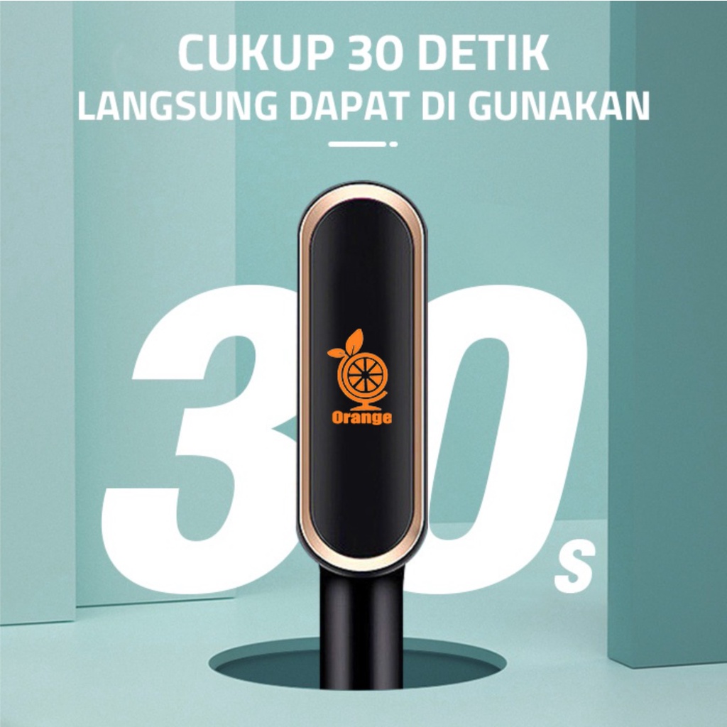 Catokan Sisir Pelurus Rambut Dan Curly  2 in 1 Tidak Menyakiti Rambut Straightening Combs Catokan Sisir Elektrik