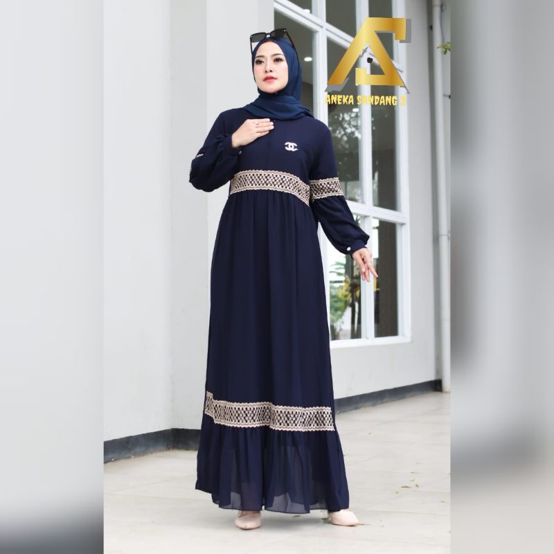 𝐁𝐢𝐬𝐚 𝐂𝐎𝐃 | Gamis Danita maxy ceruty jumbo+standar