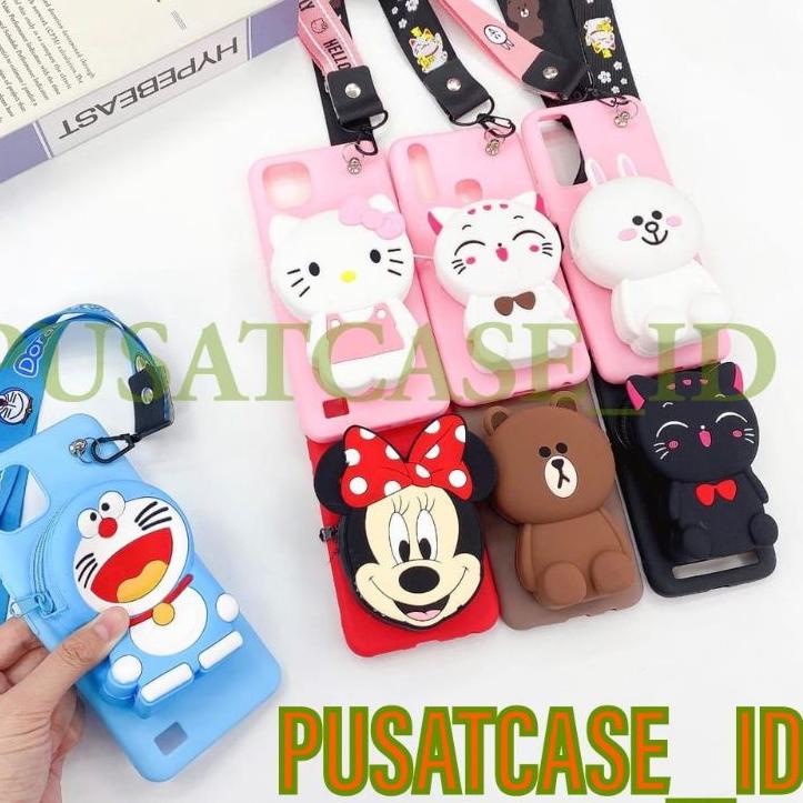 ◙ REALME C1 C2 C3 5 5i 5S C11 C11 2021/SOFT CASE/SILICON KARAKTER/BONEKA DISNEY DOMPET KOIN /COIN + 