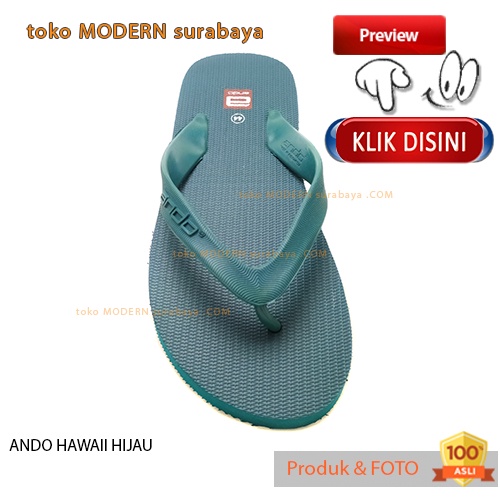 ANDO HAWAII HIJAU sandal jepit flat casual