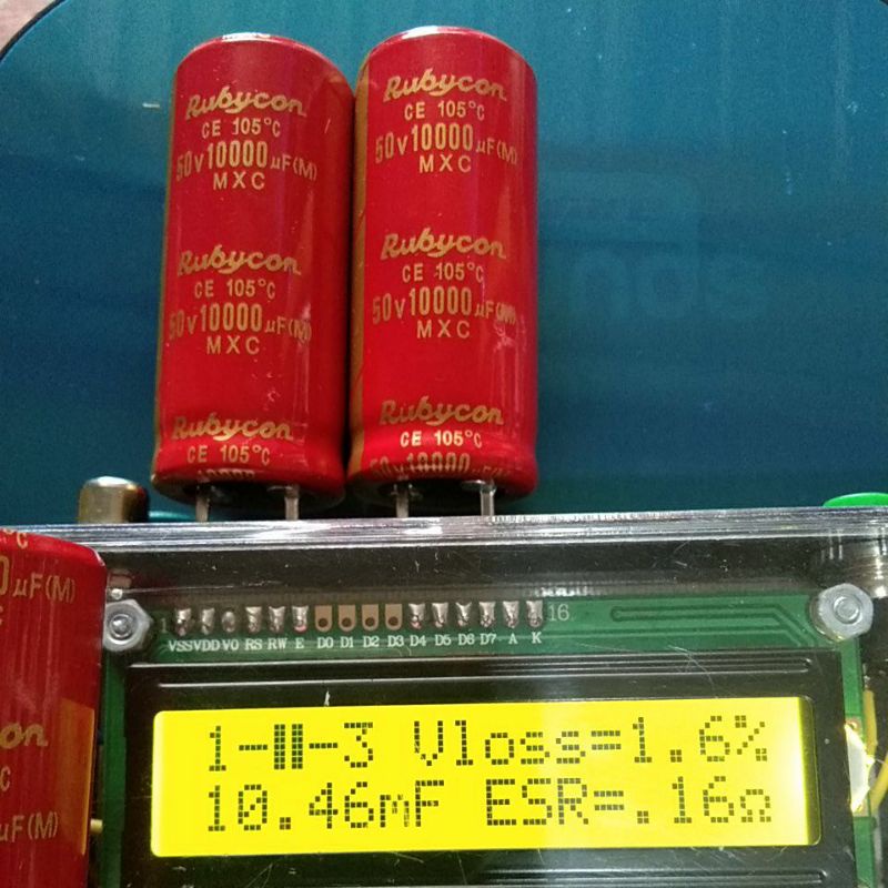 10000uf 50v Rubycon diameter 2cm x 5cm