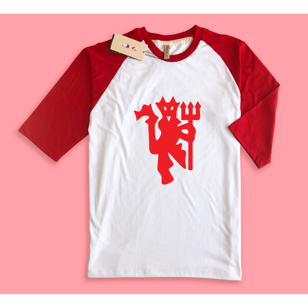 Kaos Raglan Red Devil  M United