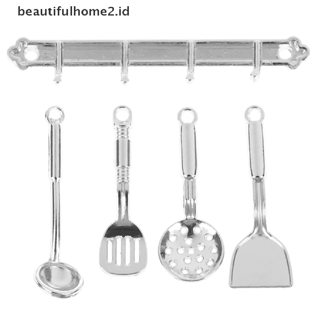 (beautifulhome2.id) 5pcs / set Mainan Miniatur Peralatan Masak Skala 1: 12 Untuk Aksesoris Rumah Boneka